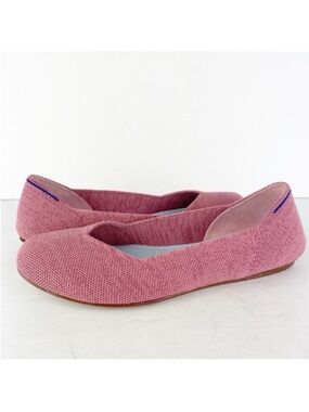 Rothy’s Blossom Pink Merino Collection Wool Round Toe Limited Rare Retired Flat